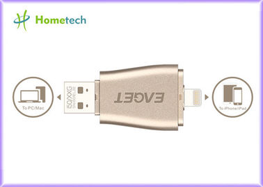 kaufen Tragbarer Blitz-Antrieb 128gb 3 des Android-OTG USB in 1 Aluminium für Iphone Online-Herstellung