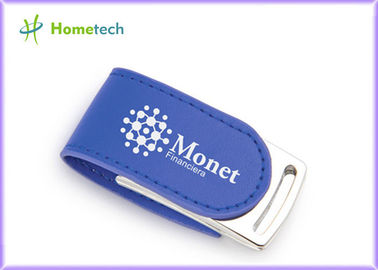 kaufen CER blaues grelle Scheibe 4GB Eco-Leder USBs für förderndes Produkt Online-Herstellung