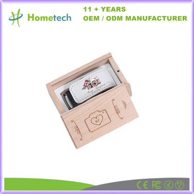 kaufen Kundenspezifische Fotografie-Hochzeits-Geschenk lederne grelle Scheibe 8GB 16GB 32GB 128GB Pendrive USBs Online-Herstellung