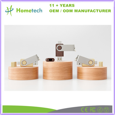 kaufen Twister Holz Bambus Walnuss Ahorn Typ C USB 3.0 Stiftlaufwerk OTG USB 2.0 Flashlaufwerk Online-Herstellung