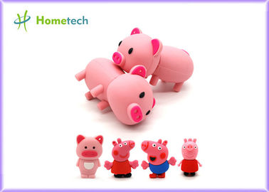 kaufen Glückliches großes Familien-Rosa-Schwein fertigte Usb-Blitz-Antrieb, personifizierten kundengebundenen PVC geformten USB Blitz-Antrieb 4gb 8g Usb Schlüssel besonders an Online-Herstellung