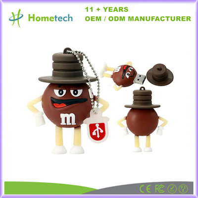kaufen USB 2.0 Zeichentrickfilme Schokolade M&M Rainbow Bean USB-Flash-Laufwerk 4GB 8GB 32GB 64GB Pendrive Flash-Speicher Geschenke Online-Herstellung
