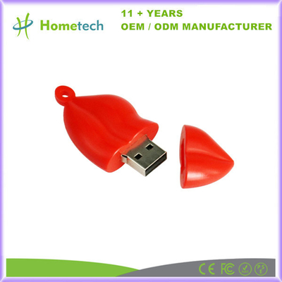 kaufen PVC Schöne Lippenform kundenspezifischer USB-Flash-Laufwerk kundenspezifischer Mund-USB-Speicherstick 8GB 4GB Online-Herstellung