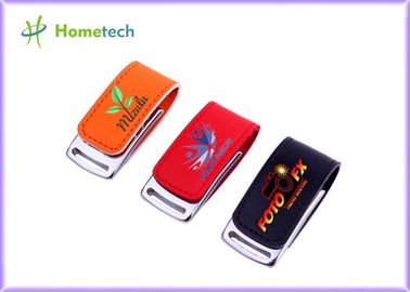 kaufen Kunden-Logo-Leder USB-Memorystick-Blitz-Antrieb Pendrive 16GB 32GB 64GB Online-Herstellung