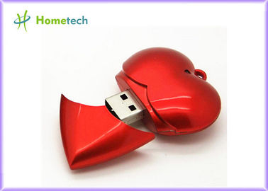 Rotes Herz USB-Flash-Speicher USB-Plastikgerät-volle Kapazität 1GB/2GB/4GB