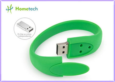 Grüner USB-Stick des Silikon-Manschetten-Armband Usb-Blitz-Antriebs-512MB 1GB 2,0