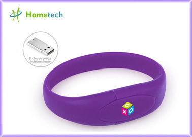 Handgelenk-Band-USB-Stick-Förderungs-Manschette Usb-Blitz-Antriebs-kundenspezifischer Logo-Druck