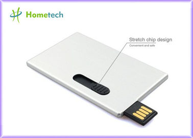Fördernde Geschenke des ultra dünnen Aluminiumlegierungsvisitenkarte usb-Blitz-Antriebs