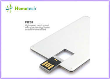 Mikro fertigte Metallkreditkarte Usb-Blitz-Antrieb 2GB/4GB/8GB/16GB besonders an