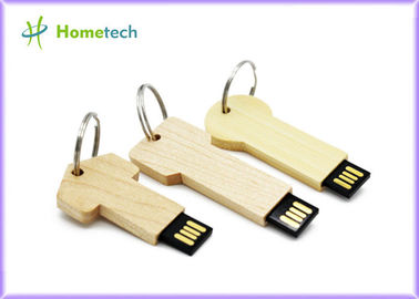 keychain haftet Hochgeschwindigkeitsusb-Blitz-Antrieb, personifizierter hölzerner usb Geschenk