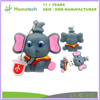 Grelle Elefant-Form Pormo-Geschenke USBs 3,0 der Antriebs-grellen Scheiben-32GB 64GB