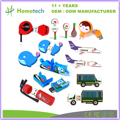 Personalisierte 8GB 32GB 64GB Pen Drive Speicherstick Custom 3D Logo PVC Cartoon Form