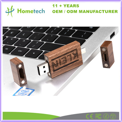 Holz OTG USB Pendrive 8GB 16GB 32GB 64GB USB 2.0 3.0 Flash Drive mit benutzerdefiniertem Laser-Logo