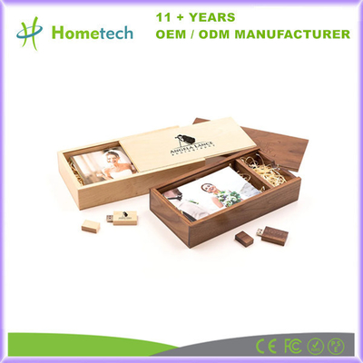 Holz-USB-Laufwerk für Werbegeschenke, 16 GB benutzerdefinierte rechteckige USB-Flash-Speichersticks