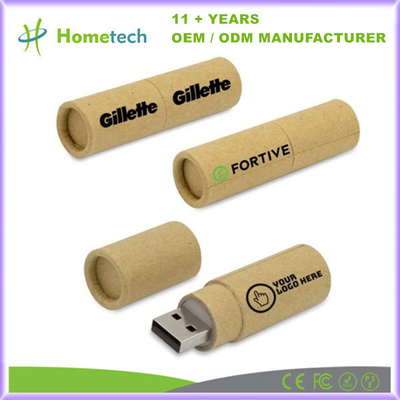Öko-freundliches Papier, USB-Flash-Laufwerk, recycelbares Papier, Geschenk mit Druck für die Werbung, ein hochwertiger Chip