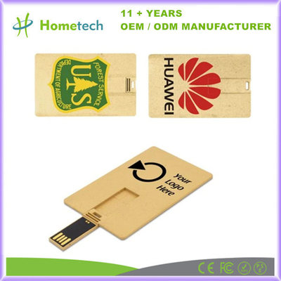 Recycling Biologisch abbaubare Kreditkarte Flash-Laufwerk Geschäfts-Kreditkarte USB-Flash-Laufwerk leicht zu tragen