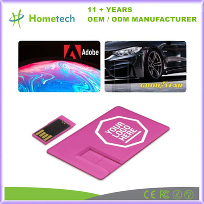 Benutzerdefinierte Vollfarbe gedruckte Visitenkarte USB-Flash-Laufwerk Plastik-Laufwerk beliebte Werbe-Speicher