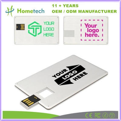 Aktien-Business-Karten-USB-Flash-Laufwerk mit Logo-Druck und OEM akzeptiert