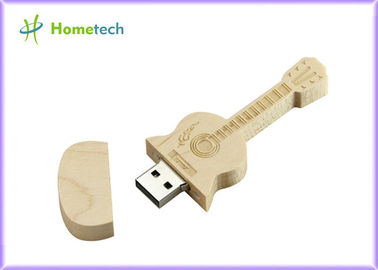 Usb haften hölzernen Memorystick-Stift Gitarre Kasten USB-Blitz-2,0 32gb/64gb