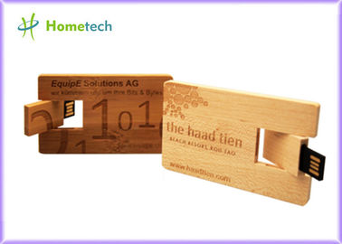 Kundenspezifisches Stichlogo hölzerner usb-Blitz-Antrieb 4GB 8GB, Memorystick Pendrive