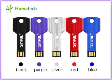 Aluminiumlegierung Schlüssel Usb-Memorystick, silberne wasserdichte Speichertaste pendrive
