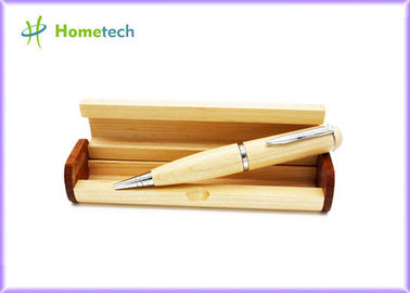 Ahorn-hölzerner Stift USB-Blitz-Antriebs-Recorder, Laser-Zeiger-Kugelschreiber-Masse USB-Gedächtnis-Antrieb