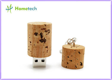 Füllen Sie Stecker geformte hölzerne Memorysticks USBs 8GB/16GB/32GB mit Schlüsselanhänger ab
