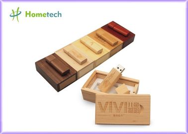 Hölzerne Memorysticks 16GB Debossed-Logo USBs für Firma u. Einzelperson