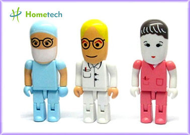 Minides weiß-4GB 8GB 16GB Blitz-Antrieb Karikatur-Doktor-Character USB