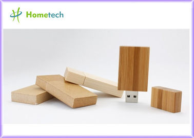 Kundengebundener Speicher des Rechteck-4GB hölzerner USB-Blitz-Antrieb USB 2,0 haftet 11 MB/s