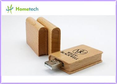 Sicherheit 4GB, 8GB, Buch 32GB hölzerner USB-Blitz fährt mit hoher Datenübertragung