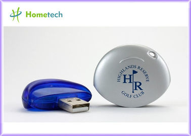 Firmengeschenk USB-Blitz-Antrieb, Plastik-USB-Gedächtnis mit Logo, billige Blau-Farbe des USB-Stick-512MB