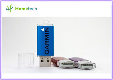 2020 fertigte blaues USB-Rechteck USB-Geschenk Plastik-USB-Gedächtnis mit Logodrucken für förderndes Geschenk besonders an
