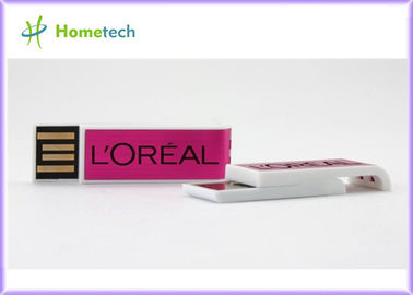 Plastik-USB-Blitz-Antrieb formt USB-Stock mit Logo-Siebdruck