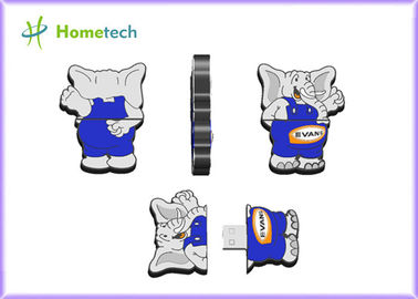 Karikatur-Elefant USB-USB-Stick, grelle Scheibe Karikatur-Elefant USBs