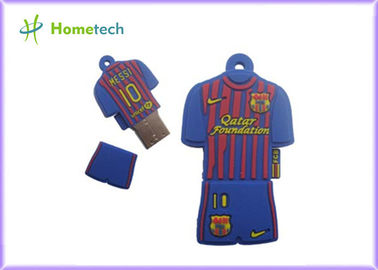 Kundengebundener Polo-Hemd USB-Blitz-Antrieb USB-Gedächtnis-2GB 4GB 8GB 16GB Barcelona Messi