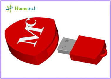 Populärer Herz-Förmiger Karikatur USB-Stift, netter USB-Stick für fördernde 100% volle Kapazität