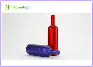 Metallflasche USB-Blitz-Antrieb 16GB, grelle Scheibe 16GB Wein-Flasche USBs