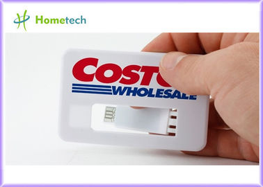 Weiße Visitenkarte USB-Gedächtnis-Scheiben-farbenreiches Logo, Kreditkarte USB 2,0 des wirkliches Speicher4gb