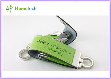 Heiß!!! Lederne grelle Scheibe USBs mit freiem aufgeprägtem Logo