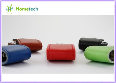 Fördernder lederner Gedächtnis-Daumen-Antrieb USBs greller Scheiben-4GB mit CER/ROHS