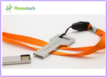 Wasserdichtes 1GB - geformtes USB schnelles Aluminium-USB 2,0 Schlüsselgedächtnis 16GB 64GB