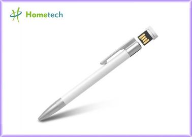 Schwarzer/weißer Kugelschreiber-Hochgeschwindigkeitsusb-stick 16GB USB 2,0 fertigte Metall Mateial besonders an