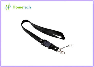 Schwarzer Abzugsleine 2GB USB-Blitz fährt, Plastik-USB-Daumen-Stock USB 2,0