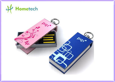 Mini rosa Torsion USB-Stöcke, Logo-Laser gravierte Geschenke USB-Stöcke