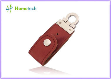 Lederner USB grelle Scheiben-Schlüsselanhänger USBs 2,0, Flash-Speicher-USB-Stick USB-Daumen-Stock