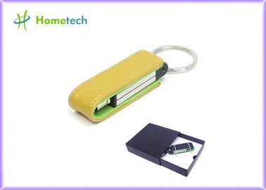 lederne USB grelle Scheibe 16GB USB 2,0/lederne U Scheibe Windows Vista des Gelb-