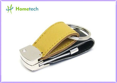 Orange Scheibe USBs Leder der hohen Qualität grelle USB-Schlüssel-Passwort-Reisender