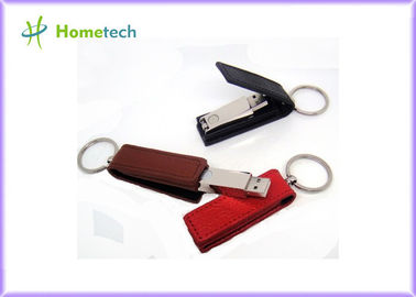 Echter Leder USBs des Rechteck-32GB grelle Scheiben-USB-Stick-KleinMemorystick