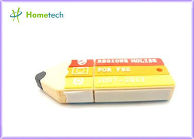 Gelber Karikatur USB-Blitz-Antrieb, 2GB 4GB 8GB personifizierte grelle Antriebe